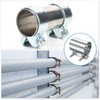 sourcing map 2pcs Exhaust Clamp 2.36" Stainless Steel Lap Joint