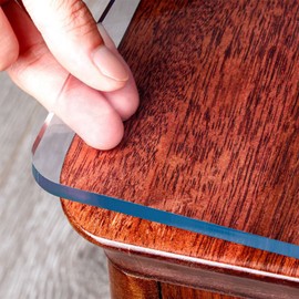 Royhom Clear Table Cover Protector 2mm Thick 36 x 36 Inch Table Protector for Dining Room Table, Waterproof Plastic Table Cover, Dining Table Cover Rectangle for Wood, Countertop, Kitchen Table