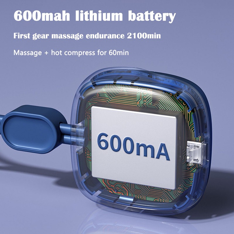 Mini Neck Massager Portable Cervical Spine Massage Device Pulse Hot