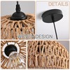AyshwillDec Hemp Rope Woven Pendant Light Woven Light Fixture Boho