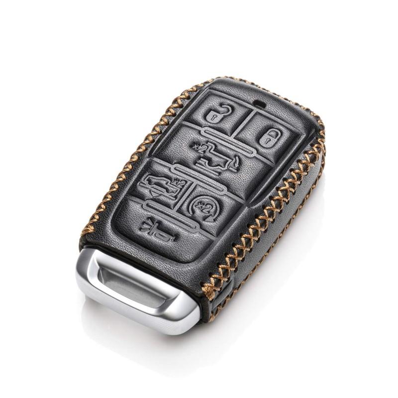 Vitodeco Genuine Leather Smart Key Fob Case Cover Protector Compatible