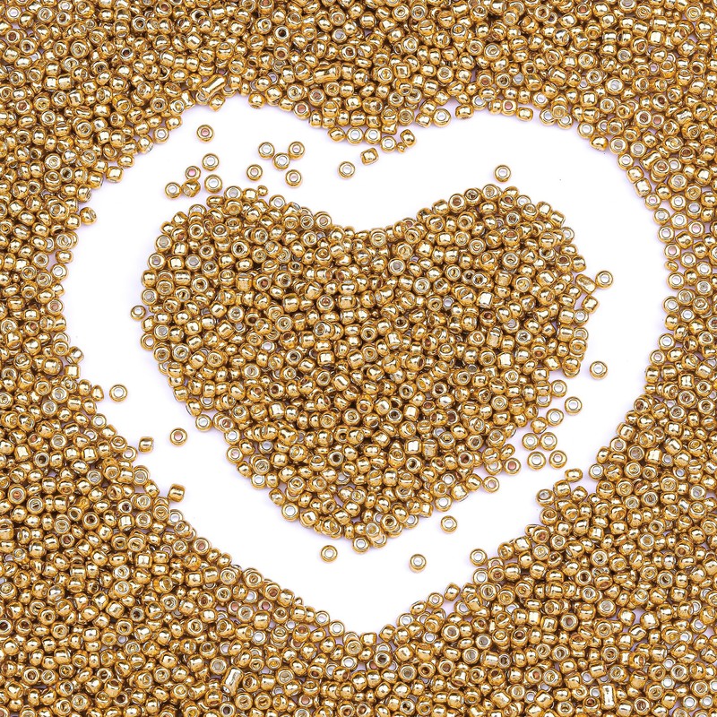 5150pcs 8/0 Glass Seed Beads Bulk, 3mm Mini Pony Round