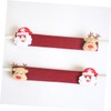 KOMBIUDA 4pcs Christmas Snowman Pattern Refrigerator Handle Covers Washable Stainless