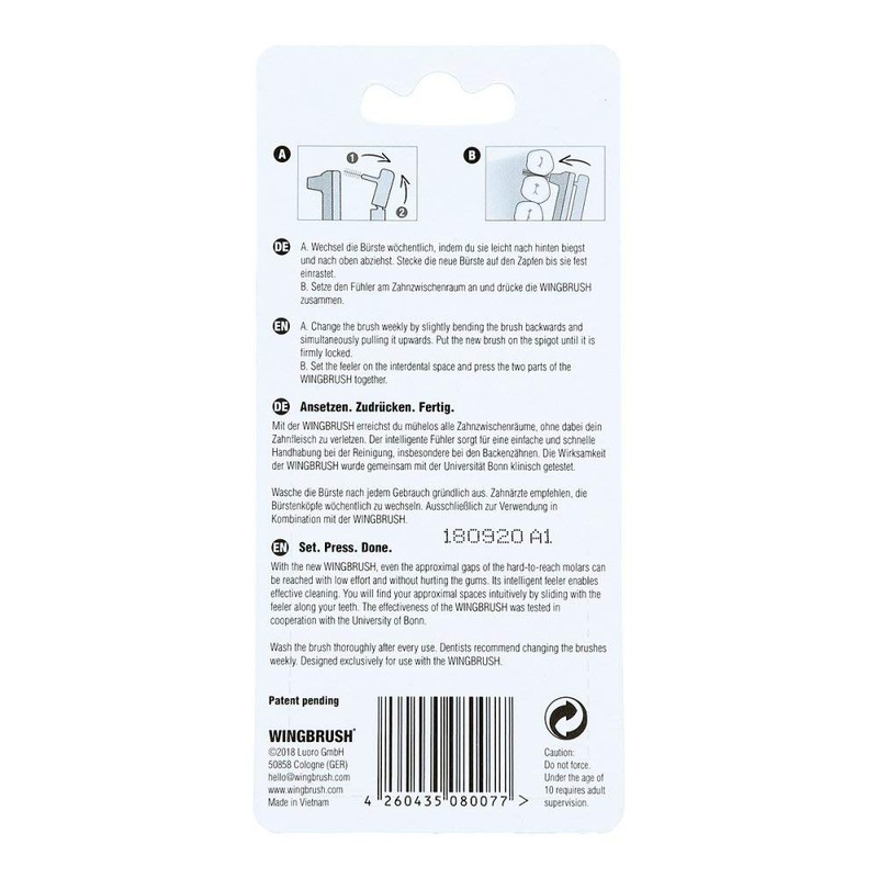 Wingbrush Refill Set Inte 8 Pieces