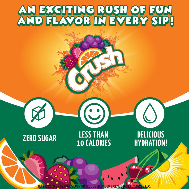 Crush- Powder Drink Mix - Sugar Free & Delicious (Summer