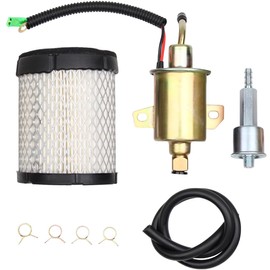 Goodbest New E11007 Fuel Pump 1403280 Air Filter Kit Compatible With Cummins Onan RV Microlite MicroQuiet 4000 4KW 12V Camp Power KYD KY Series Generator Replace A029F889 1492311 1492457 482017