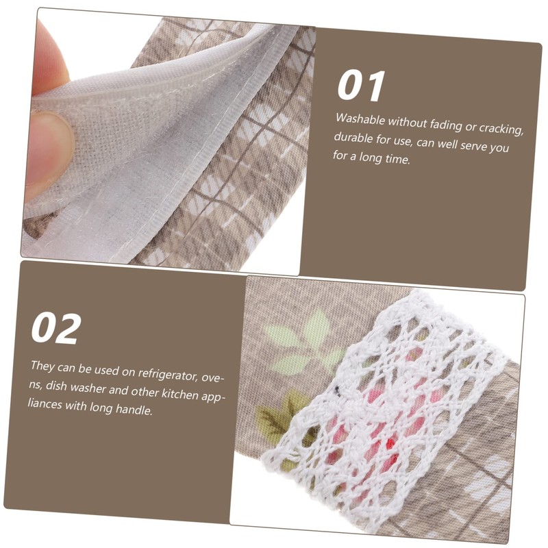 jojofuny Chic Fashionable Kitchen Refrigerator Door Handle Covers Handle Protectors