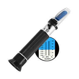 V·RESOURCING Seawater Salinity Refractometer, Automatic Temperature Compensation Sea Water Salinity Measurer for Aquarium,Hydrometer,0-100ppt & 1.000-1.070 Salinity Specific Gravity