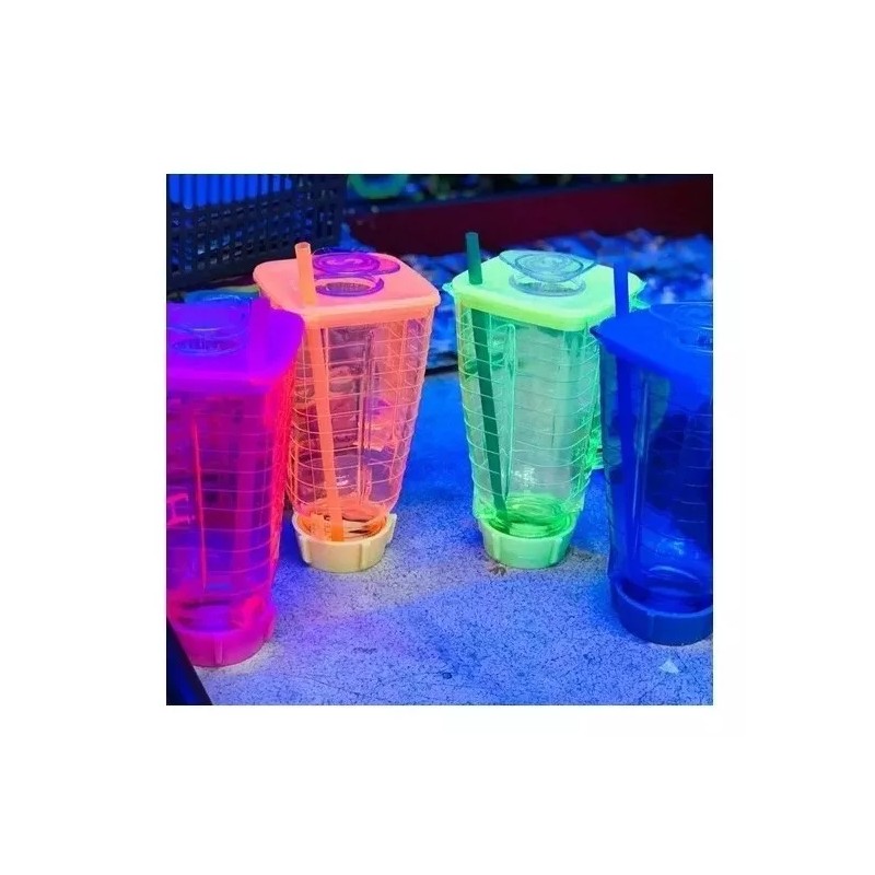 DAS 10 Vasos Licuachela Micheladas 1250ml Neon Fiesta