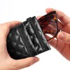 Yantoers Double Eyeglass Case Squeeze Top Glasses Pouch, Leather Soft