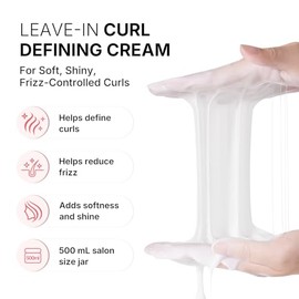 Karseell Crema Definidora de Rizos en Tarro, 500 ml, Crema Leave-In Antifrizz para Cabello Ondulado, Rizado, Afro y con Permanente | dejar en