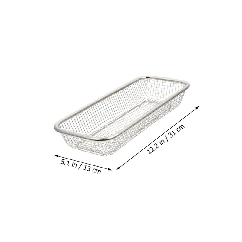 TEHAUX 2Pcs Stainless Steel Dishwasher Basket Durable Cutlery Holder with