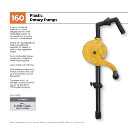 Groz Heavy Duty Stainless Steel Pump | Aluminum Die Cast Ryton | Dual Directional Operation | For DEF, Alcohols, Ketones, Acetone, AdBlue, Antifreeze, Fuel Oils, Water Based Media (44144)