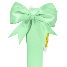 LEEQE Double Face Pastel Green Satin Ribbon 1-1/2 inch X 50 Yards Polyester Pastel Green Ribbon for Gift Wrapping Very Suitable for Weddings Party Hair Bow Invitation Decorations and More