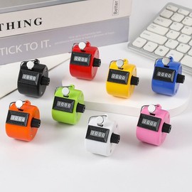 ZGLUZP Blue Hand Tally Counter 4 Digit Number Dual Clicker Golf Handy ConvenientBaseball Counter Compact Hand Metal Tally Clicker with 4 Digit Display Size Portable Mechanical for Sports