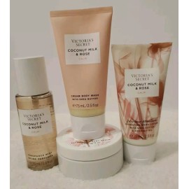 Victoria's Secret The Calm Starter Kit Coconut Milk & Rose Body Wash Mist Lotion