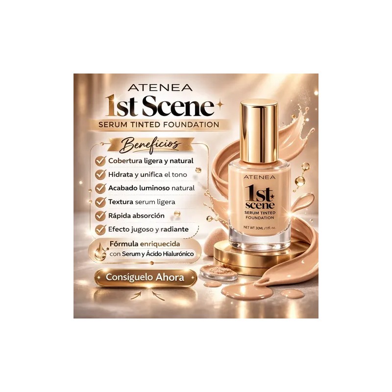 Tinta Atenea Serum Foundation 1st Scene Tono Temple