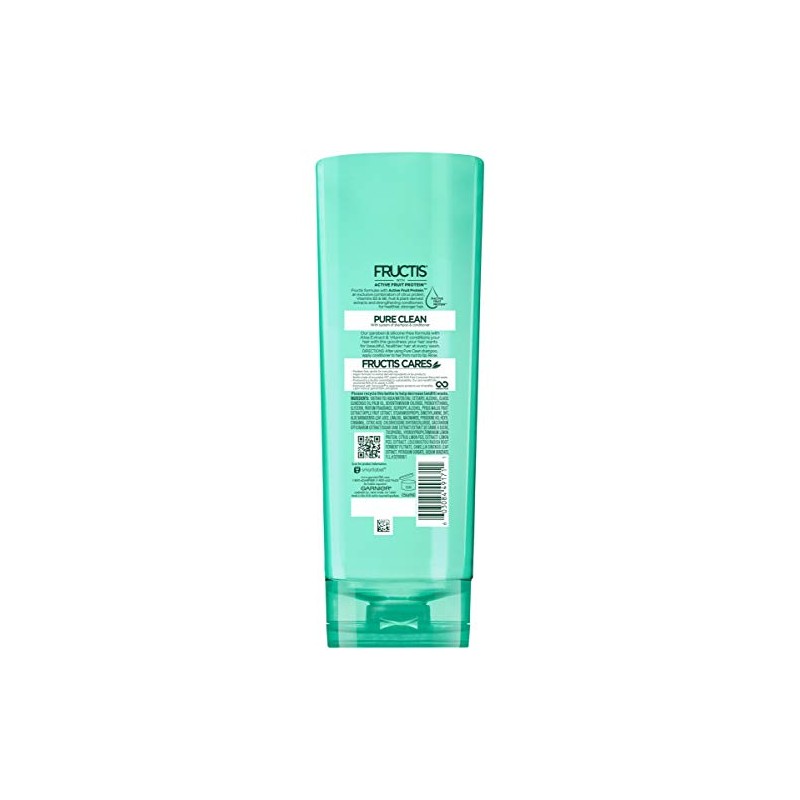 Garnier Hair Care Fructis Pure Clean Acondicionador, 12 onzas líquidas,