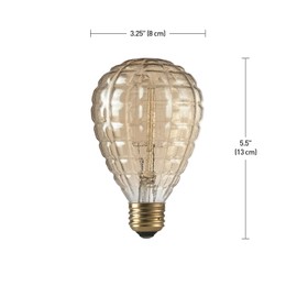 Globe Electric 84635 Designer 40W Granada Design Bulb, 1 Count (Pack of 1)