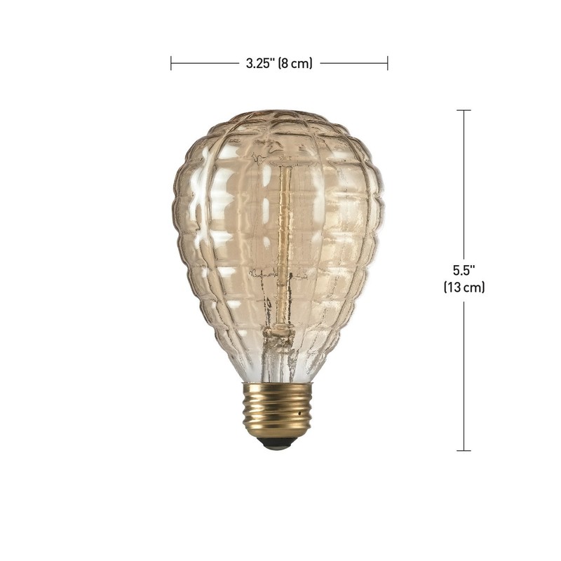 Globe Electric 84635 Designer 40W Granada Design Bulb, 1 Count