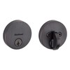 Kwikset Uptown Deadbolt Lock, Venetian Bronze Round Exterior Keyed Front