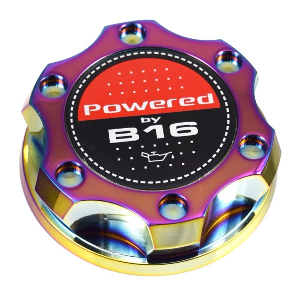 Unbranded V2 Neo Chrome Billet Oil Filler Cap Powered By