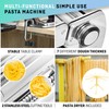 Manual Pasta Maker with Dryer - Multi-Pasta Stainless Steel Italian