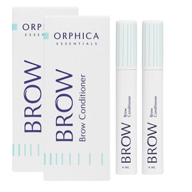 Orphica Brow Augenbrauen-Conditioner, 2 x 4 ml, Augenbrauenwachstum, Augenbrauenwachstum und Dichte, Augenbrauen-Serum für schnelles Wachstum und gefüllte Augenbrauen, dermatologisch getestet