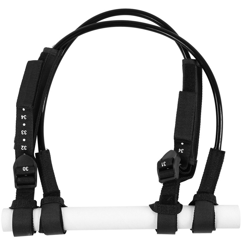 2PCS 28-34inch Black Adjustable Safety Windsurf Harness Leash Surfboard Surfing