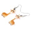 DOWAY Acrylic Cartoon Cute Giraffe Earrings Jewellery Decoration for Women