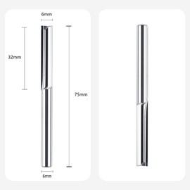 SpeTool CNC Router Bit Straight Milling Cutter, 6mm x 32mm Straight End Milling Cutter, Solid Carbide Straight End Milling Cutter for Wood, Compression, MDF, Acrylic, etc.