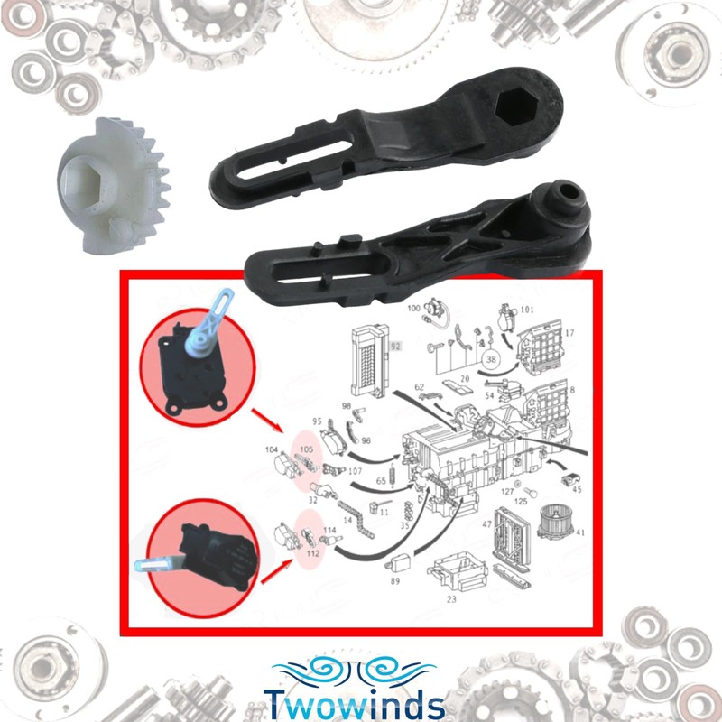 Twowinds Air Conditioning Lever Air Conditioning Regulator Lever Heating Compatible