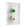 BUPLDET SC/APC Fiber Optic and Ethernet CAT6 Wall Plate -