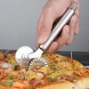 5 Wheel Pastry Cutter with Handle set of 2 Stainless