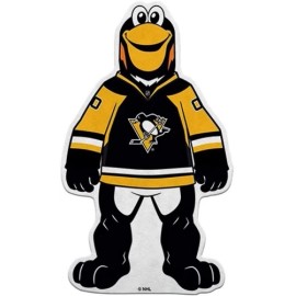 Rico Pittsburgh Penguins Shape Cut Mascot Logo Soft Felt Pennant, 18 Inch
