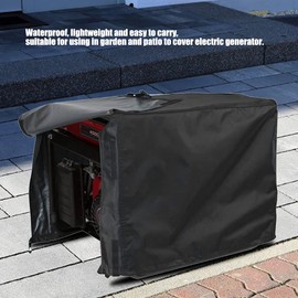 Gavigain Generator Cover, Waterproof, Dustproof, Heavy Duty Tarpaulin, Portable, Black