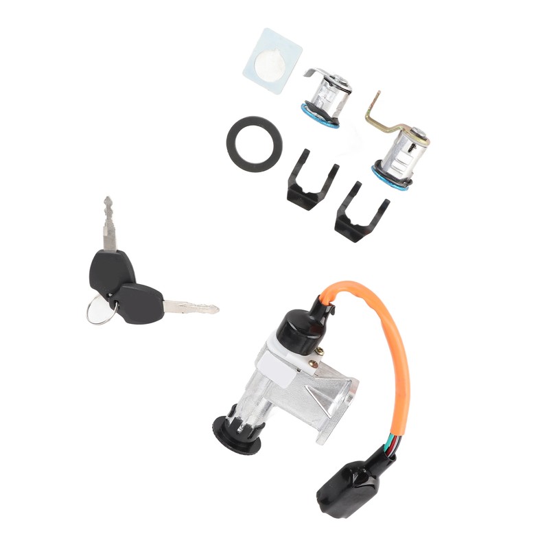 Ignition Switch Assembly Stainless Steel for Chinese GY6 Electric Scooter