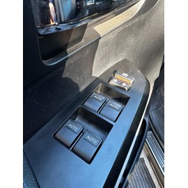 HIGH FLYING for Toyota Tundra 2007-2021 LED Lighted Power Window Switch Control, Lock/Unlock Switch with Auto Down/Up, Kit of White Light (NOT Fit 1794 Edition, Limited, Platinum)