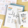 LVZONGXIN Pack of 8 Colourful Refills, Compatible with Legami, 0.7