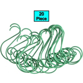 True Face Ornament Hooks Christmas Ornament Christmas Tree Baubles Ball Hangers S-Shaped Metal Hooks Xmas Decoration S Hooks Green 47-24