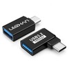 leizhan USB 3.2 Adapter 2pcs, USB-A Buchse zu Typ-C Stecker