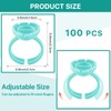Pretty memory Glue Rings for Eyelash Extensions 100PCS Lash Glue