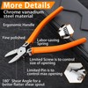 SPEEDWOX Flush Cutter Side Cutting Pliers Angled Wire Cutters for