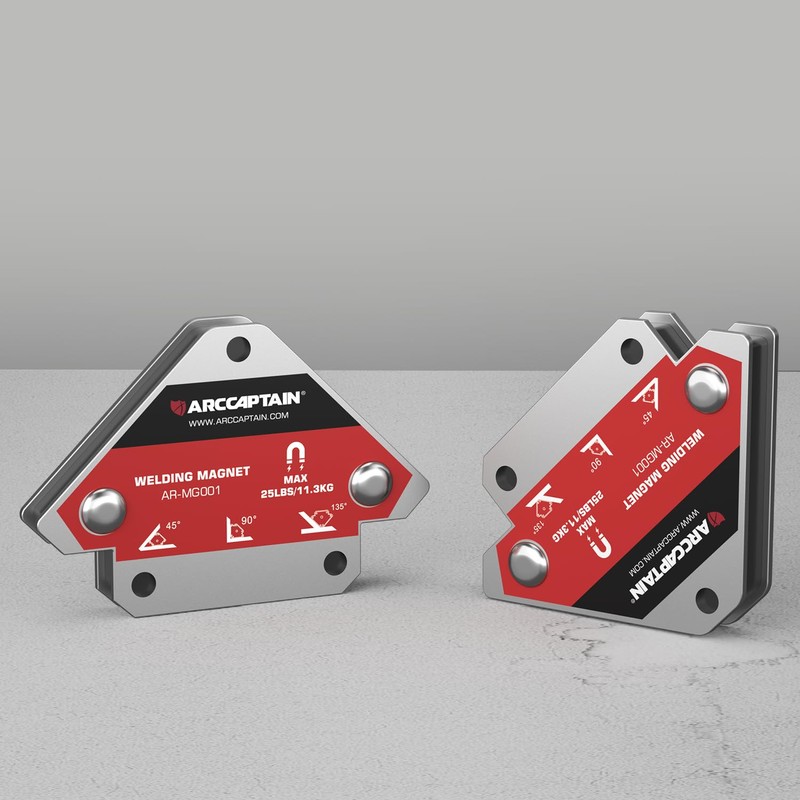 ARCCAPTAIN Welding Magnets 2pcs 25LB Welding Magnet Set, Magnetic Welding