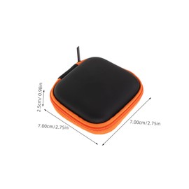 Operitacx 8pcs Earbuds Case Multifunctional Earphone Organizer for Cables Small Accessories Black Yellow Purple Pink Red Portable Durable Compact