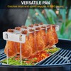 Chicken Leg Rack for Grill with Drip Tray - 12