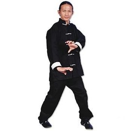 PROFORCE Gladiator Kung Fu/Tai Chi Uniform - White Button - Size 7