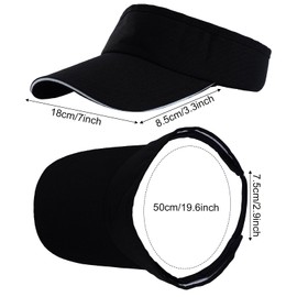 choyaxo Sun Visor Hat UV Protection Beach Hat Golf Cap for Men Women Summer Beach Pool Sports Golf Black
