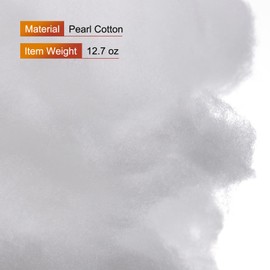 MECCANIXITY Christmas Fake Snow 12.7 oz Indoor Fluffy Cotton White Winter Display Artificial Blanket Tree for Fiber Decoration Winter Ornament Snow 3 Pcs