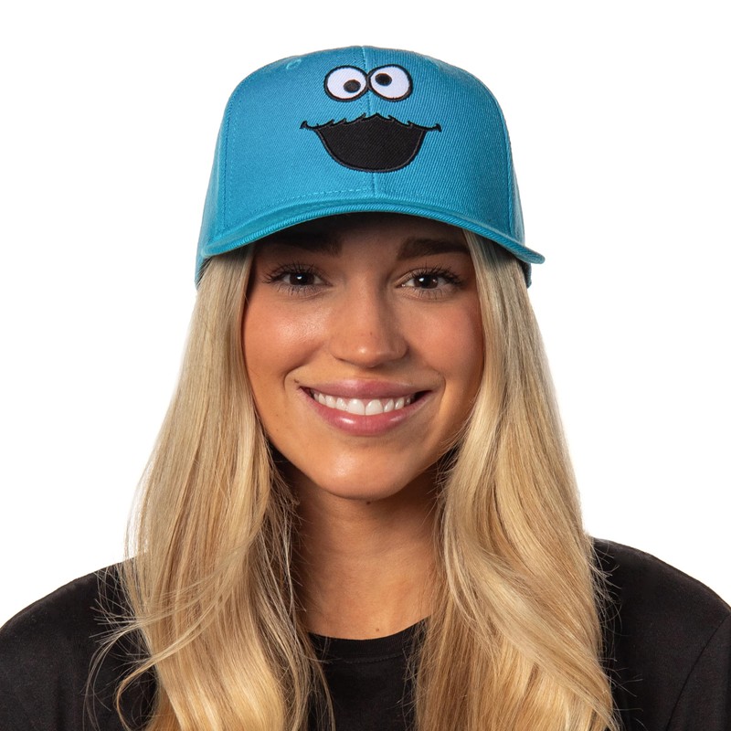 Gorra ajustable de Sésamo Street Cookie Monster para hombre, color